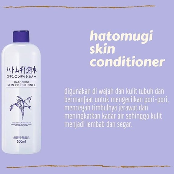 Hatomugi Skin Conditioner 500 ml Original (BPOM) / HATOMUGI