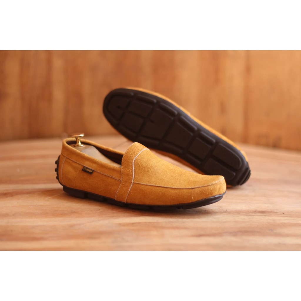 Sepatu Pansus || Sepatu Slip On Pria Cevany Polis Sepatu Santai Kulit Suede Original Made