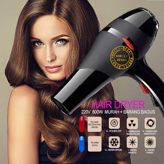 Hair dryer 800W Hair dryer asli untuk toko tukang cukur 800W Pengering Rambut Termurah Daya tinggi