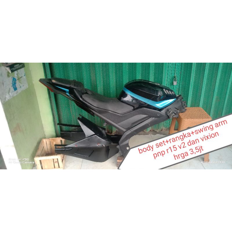 body set r15 v3 dan swing arm replika sutter pnp vixion r15 v2 xabre