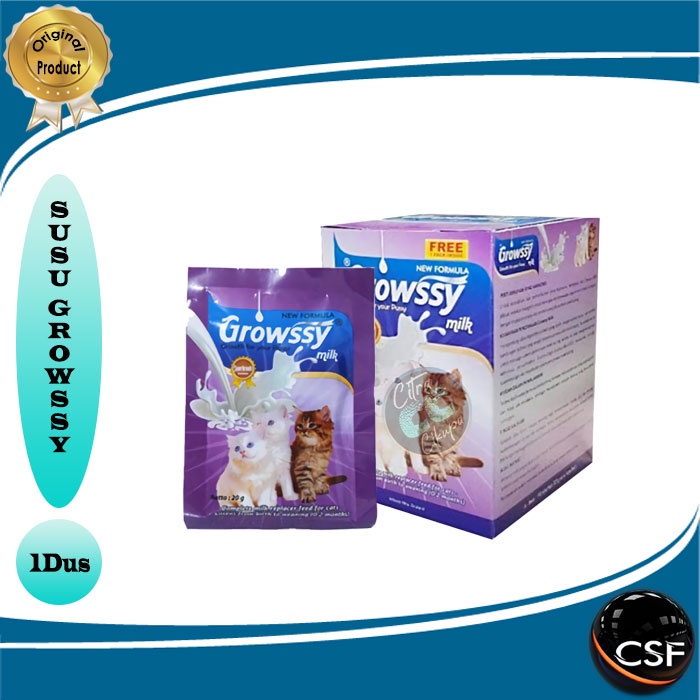 Susu Kucing GROWSSY Milk 1 Dus isi @ 10 pcs