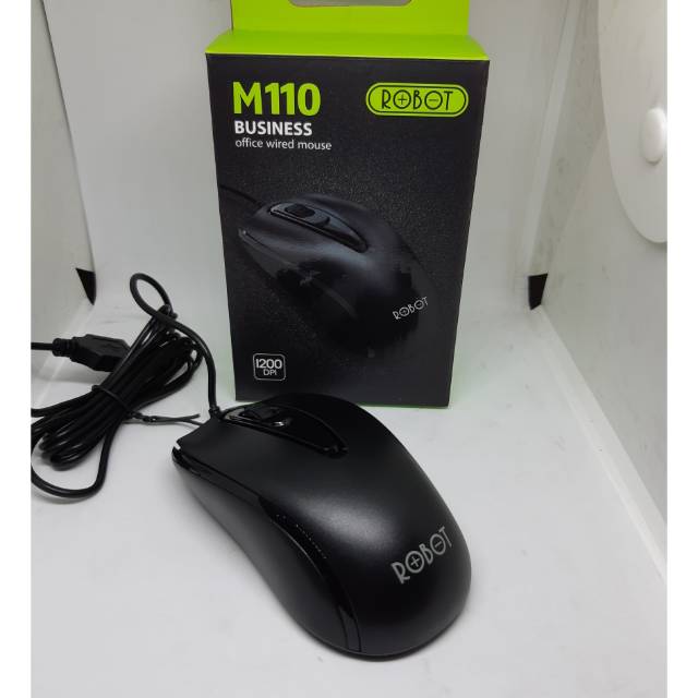 WIRED MOUSE ROBOT BLACK