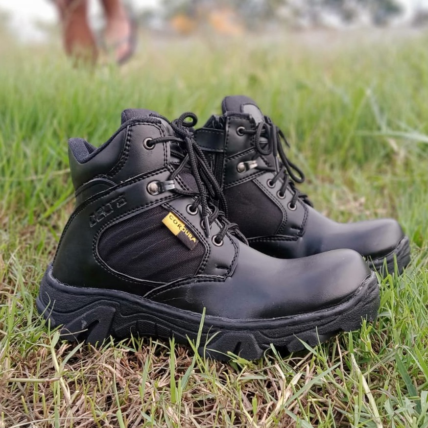 safety boots semi boots kerja lapngan delta hitam 6inc