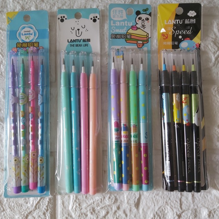 

Murah Pensil Cabut Bensia Merk Lantu 1 Set Isi 4 Hot Sale