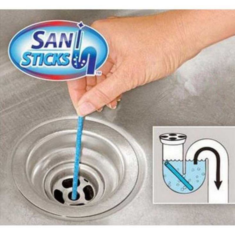 Sani stick drain pembersih pewangi wastafel memperlancar saluran air SANI STICK Pelancar dan Pewangi Saluran Air