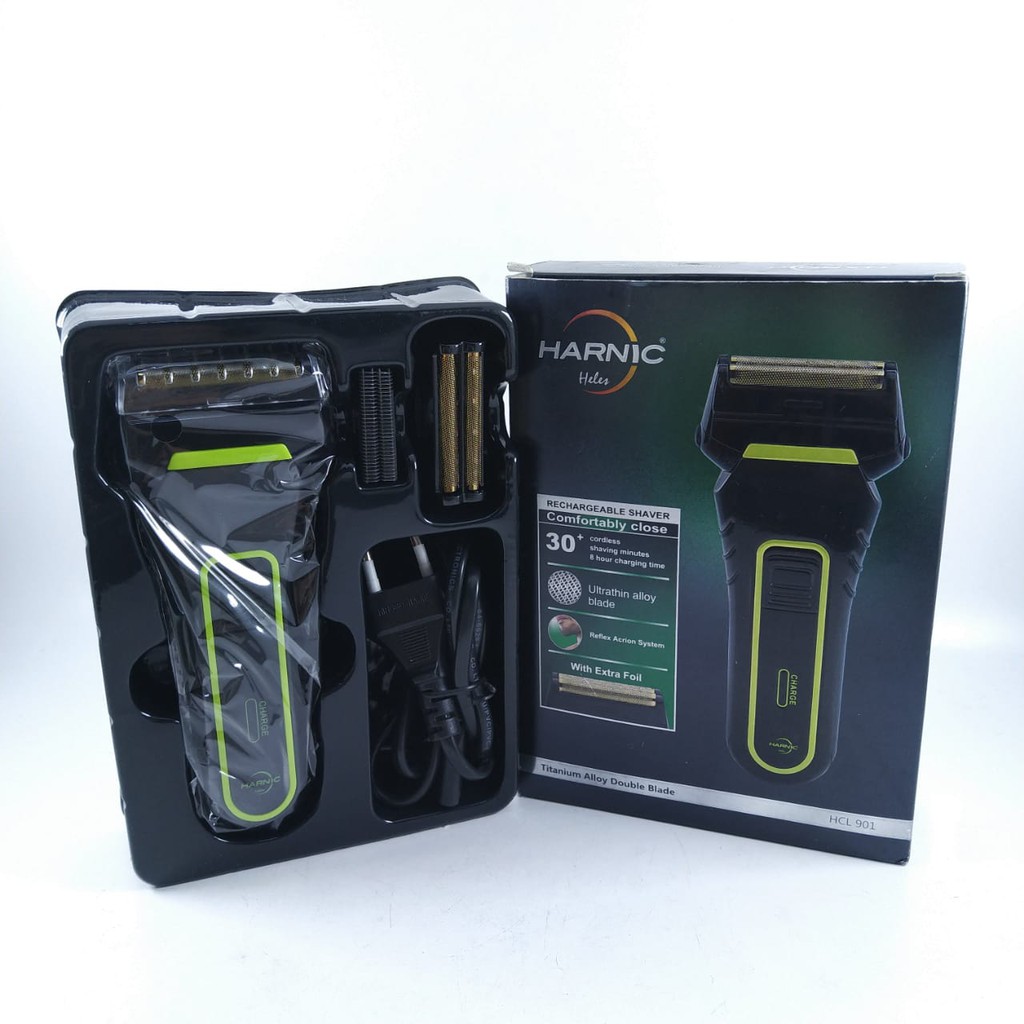 Mesin Cukur Janggut &amp; Kumis Harnic Heles Rechargeable Shaver