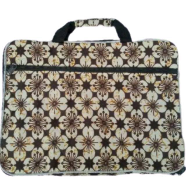 (BISA COD) Tas Laptop Batik Variasi 14 inchi 36x 28 cm- Souvenir Jogja