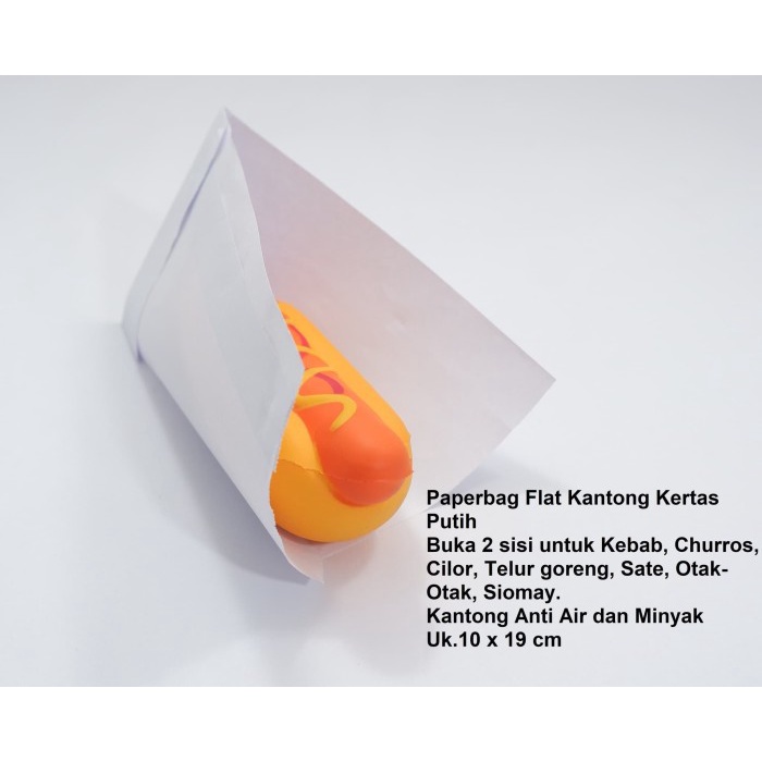 

Paperbag Kantong Tahan Air Buka 2 sisi Uk 10 x 19cm