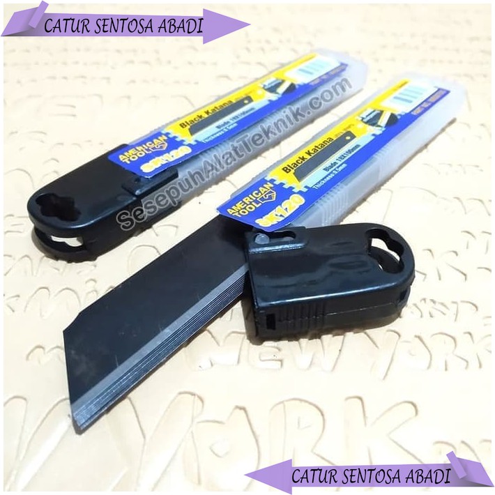 

AMERICAN TOOL ISI PISAU CUTTER BLACK KATANA ISI PISAU CUTTER BAGUS CSA