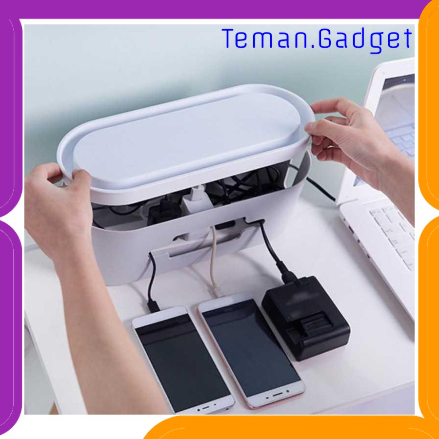 TG-AI010 KOTAK ORGANIZER KABEL CHARGER WIRE CABLE MANAGEMENT BOX