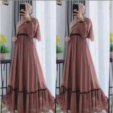 LANGSUNG KIRIM CERUTY READY SUPER BIG 5-XXXL [ LD 140 BB 125-145 KG ] KG]GAMIS CERUTY BEBYDOL RENDA /GAMIS REMPEL/ BUSUI