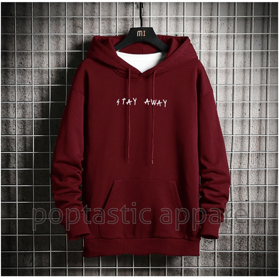 STAY AWAY Sweater HOODIE Pria Wanita Fleece TEBAL