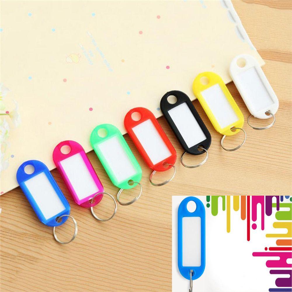 Nanas5/10pcs Gantungan Kunci New ID label Luggage Tag Jewelry