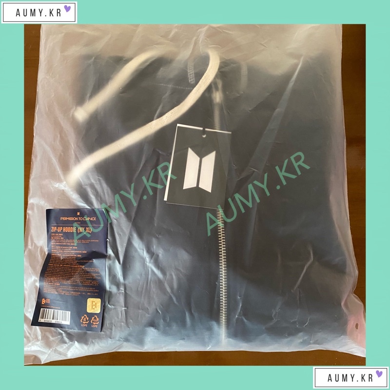 READY OFFICIAL ZIP UP HOODIE Permission To Dance Seoul PTD