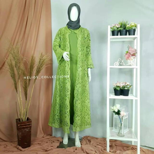 DRESS LONG BLAZER/BROKAT KONDANGAN/KEBAYA MODERN/DRESS KONDANGAN/KEBAYA MURAH