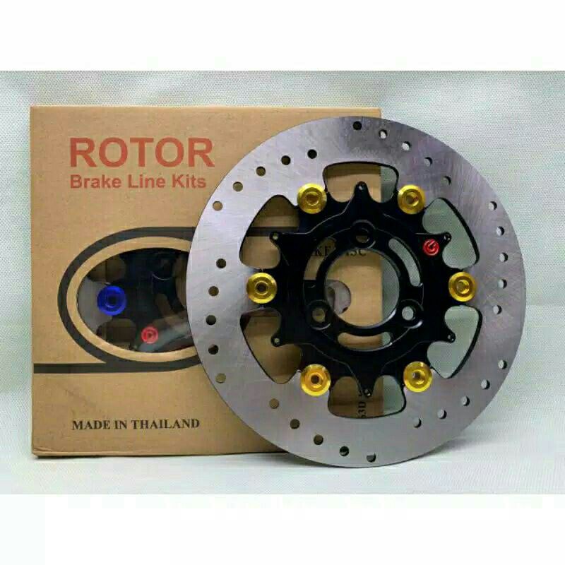 DISC PIRINGAN DEPAN MIO J 3 LUBANG ROTOR FLOATING UKURAN 220MM ORI THAILAND