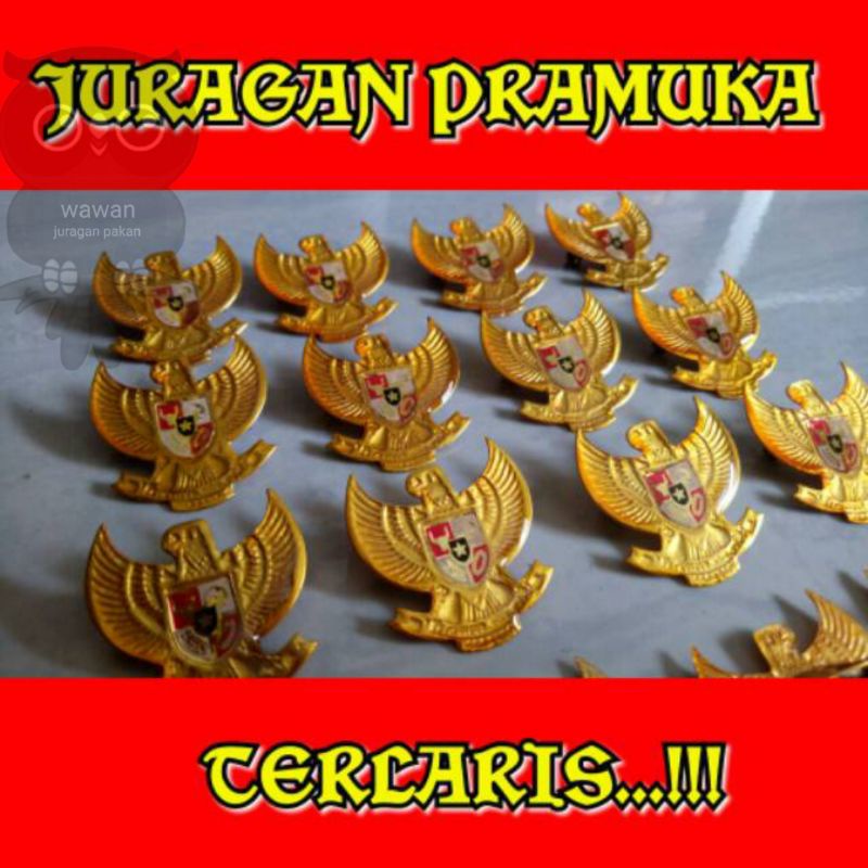 PIN GARUDA TIMBUL UK. 2,5 CM