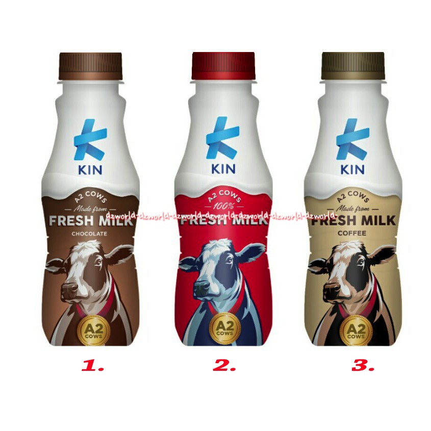 Susu Kin Susu UHT Fresh Milk S200ml usu Sapi A2 Susu Siap Minum kin Milk