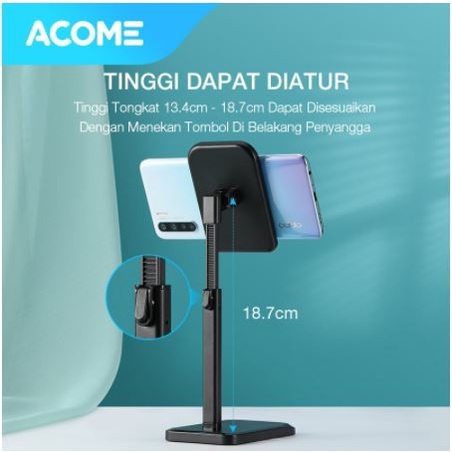 ACOME AH02 LIFTABLE PHONE HOLDER PORTABLE STAND TATAKAN HP MEJA TABLET IPAD IPHONE