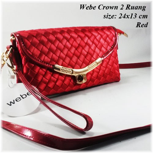 Webe Crown 2 Ruang - Tas Impor - Tas Slempang - Tas Murah - Tas Wanita