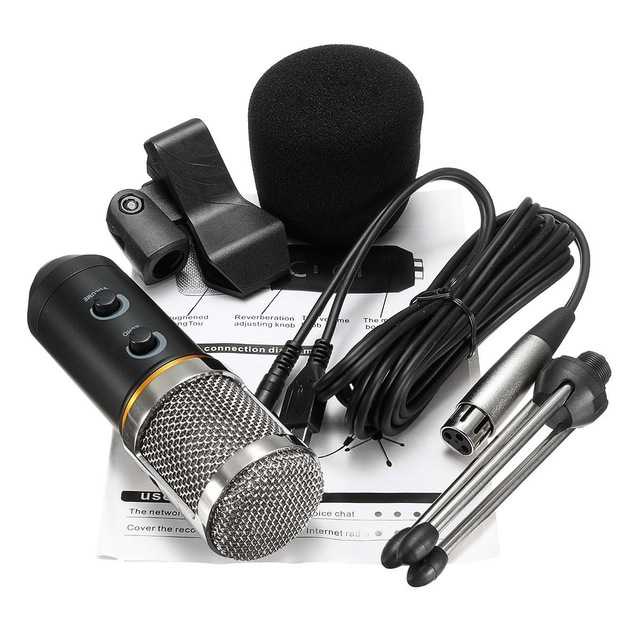 IDN TECH - TaffSTUDIO Karaoke Condenser Microphone 3.5mm with Stand - MK-F200TL