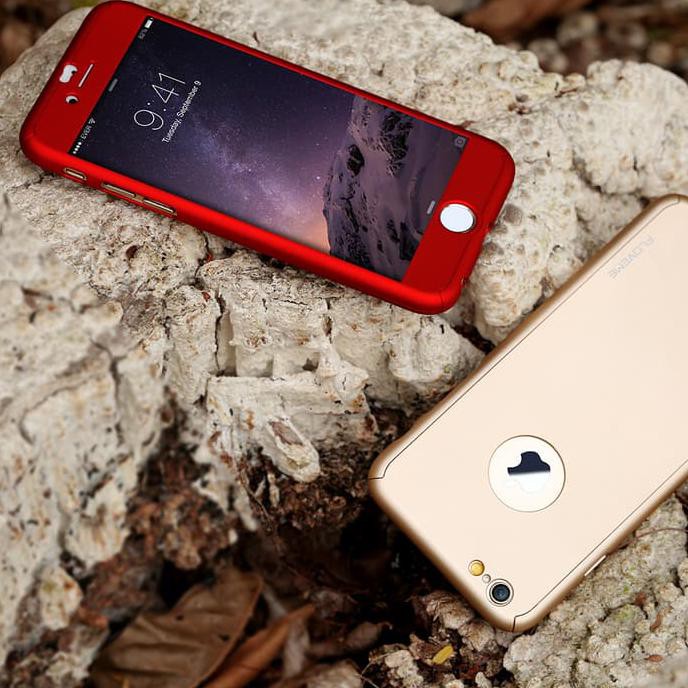 CHASING HARDCASE CASE 360 IPHONE 5U002F5SU002F6U002F6+U002F7U002F7+ CASING FREE TEMPERED