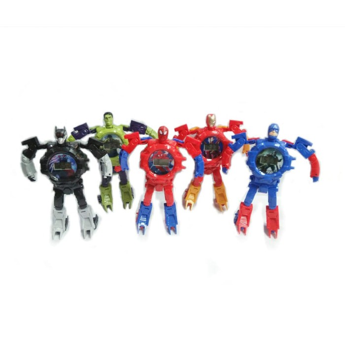 HC187 jam tangan robot avengers jam tangan mainan anak