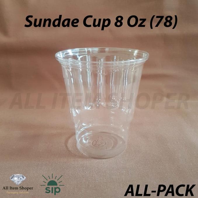 best produk] Sundae Cup 8 Oz / Ice Cream Cup @50 Pcs PET SIP 78