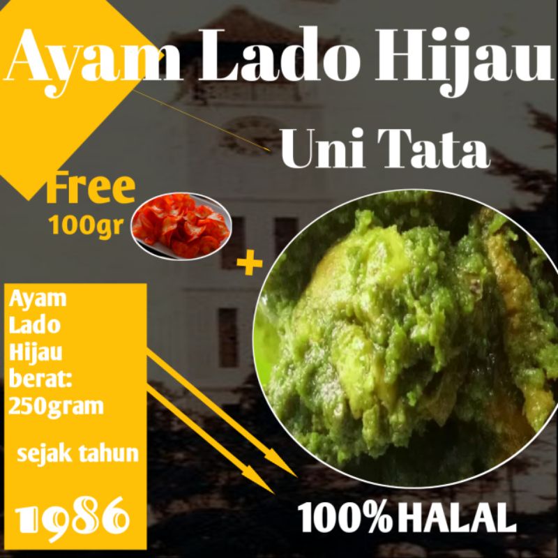 

Ayam Cabe Ijo / Ayam Sambal Cabe Ijo | uni tata khas Bukittinggi.