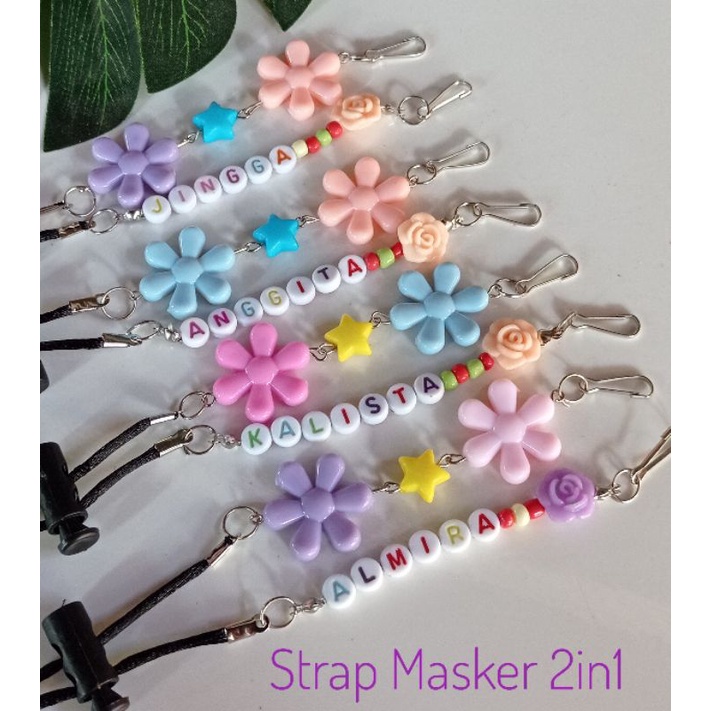 (request nama) strap masker||strap masker 2in1||kalung masker||stoper||masker