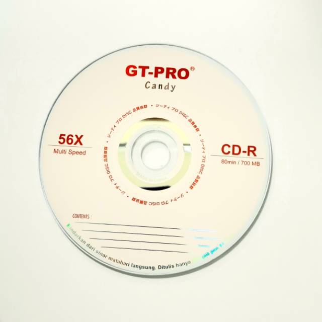 CD-R KOSONG GT-PRO CANDY ECERAN