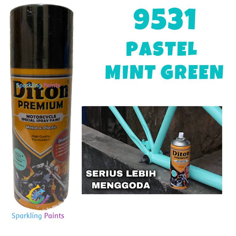 Pilok Diton Premium V.Pastel Mint Green 9531 400ml Hijau Min Mint Green Pastel