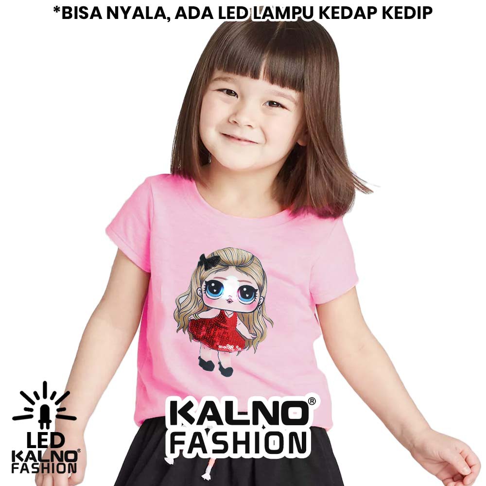 kaos baju anak LOL 1 LED umur 1 - 7 tahun bisa nyala - random karakter LOL KAOS LED KAOS NYALA