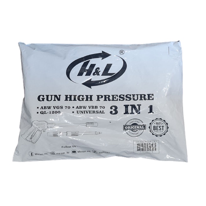 HL Gun For Jet Cleaner 3 Stik High Pressure 3 in 1