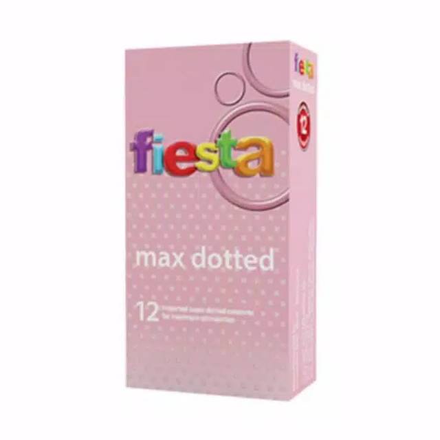 (BST) Kondom Fiesta Max Dotted Condom Berbintil Bintil Bergerigi