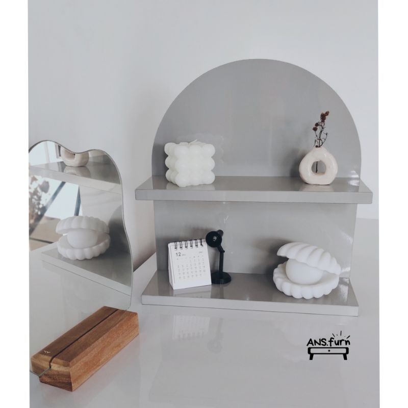 (Grey) RAK AESTHETIC | Rak Kayu Aesthetic | Rak Kayu Korea | Rak Makeup | Rak Estetik | Rak kayu | K