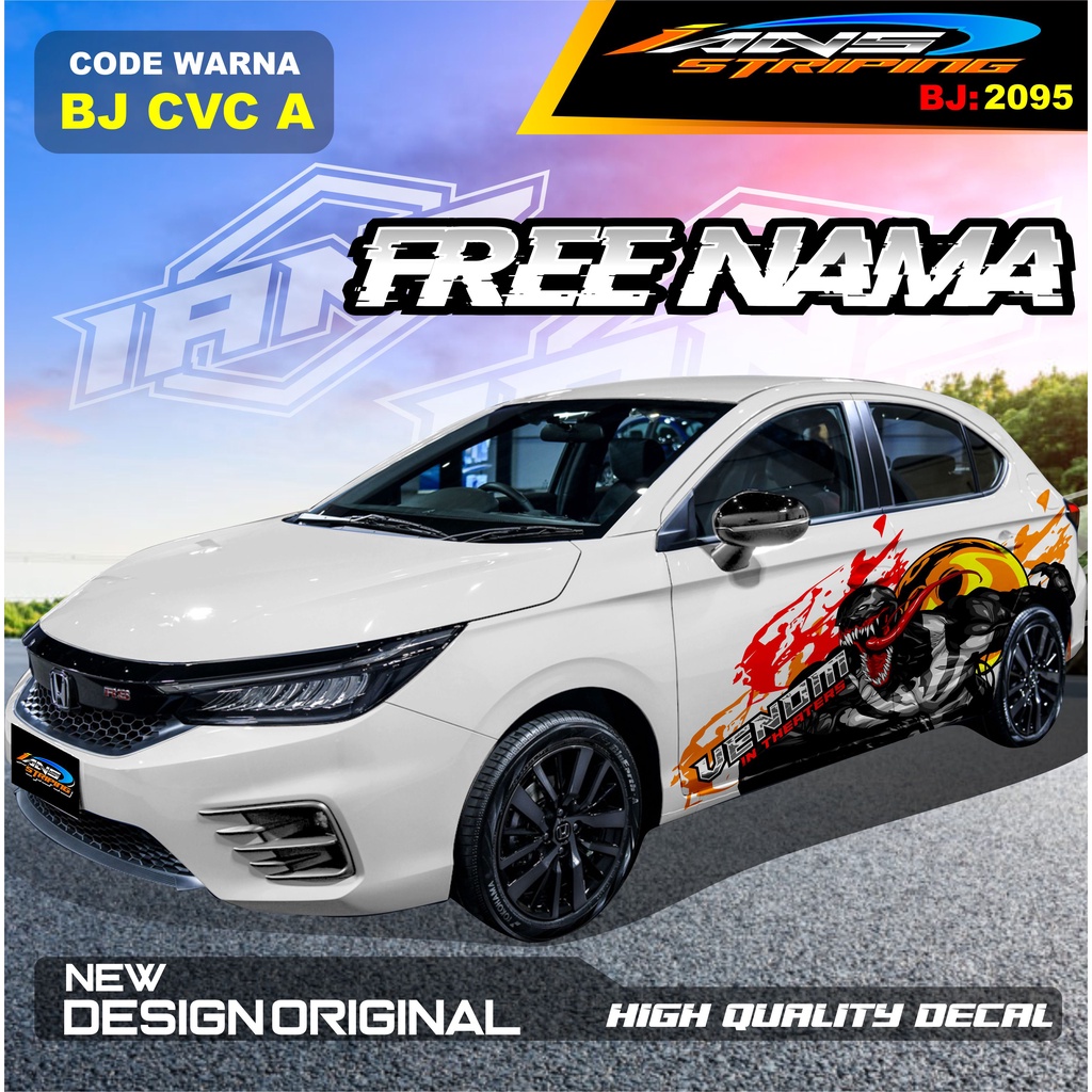 STIKER DECAL MOBIL HONDA CITY / VARIASI STICKER MOBIL HONDA BRIO / STIKER MOBIL JAZZ / DECAL STIKER MOBIL AVANZA AYLA