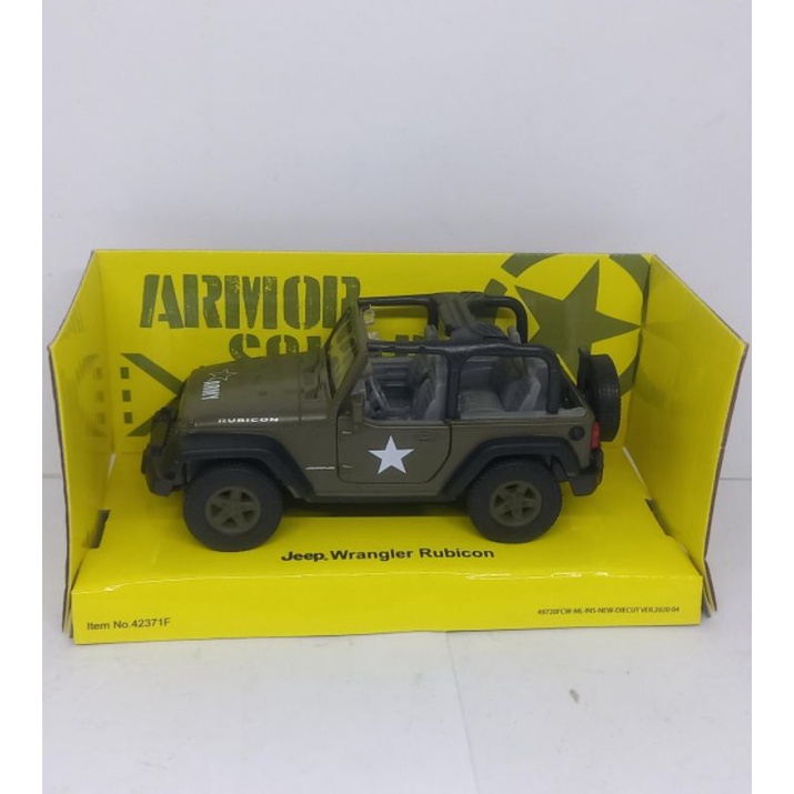 diecast miniatur mobil jeep wrangler rubicon