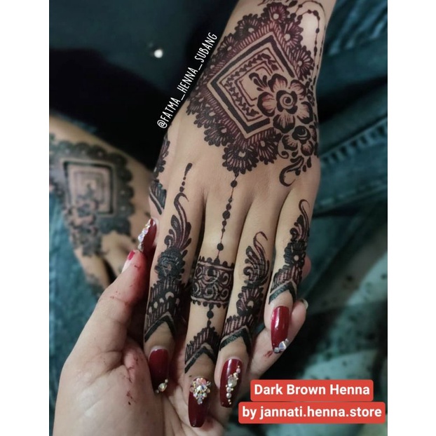 HENNA INSTAN RACIK JANNATI HENNA PENGANTIN HENNA KHUSUS KULIT INAI