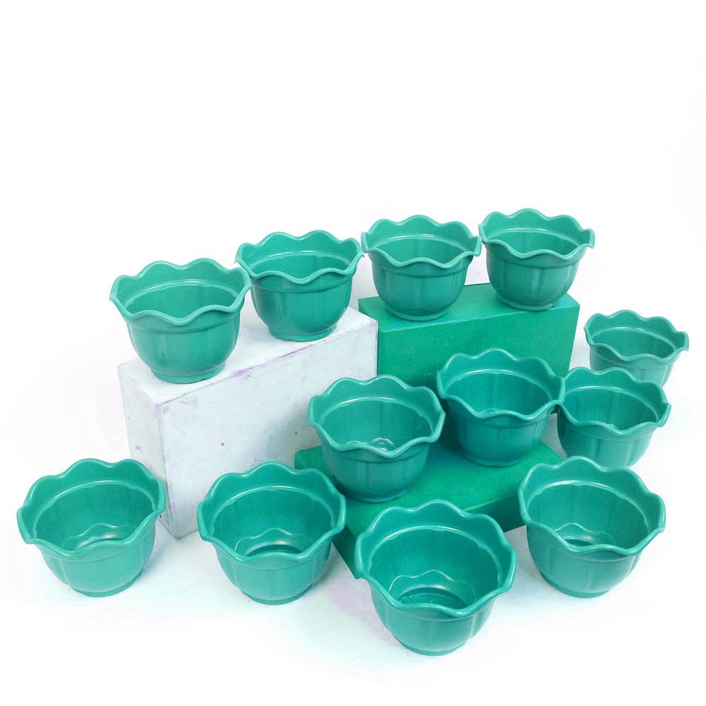 Pot Bunga Tanaman Hias Bata  Random Color Isi 12 pcs