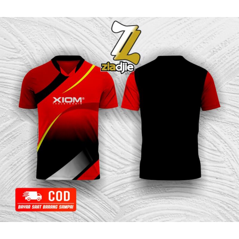 Kaos Tenis Meja Pria Xiomm Baju Tenis Olahraga Pria Printing