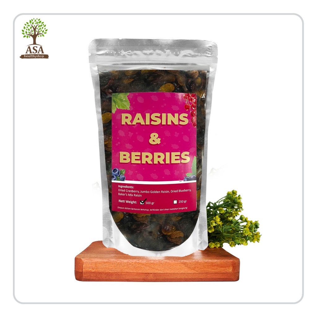 

Raisins & Berries 500 gram