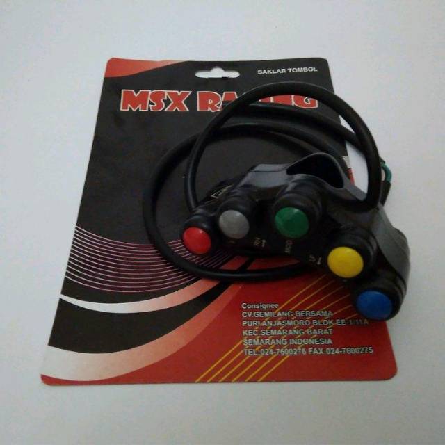 Holder Kiri Variasi 5 Tombol Diral/Besi Universal