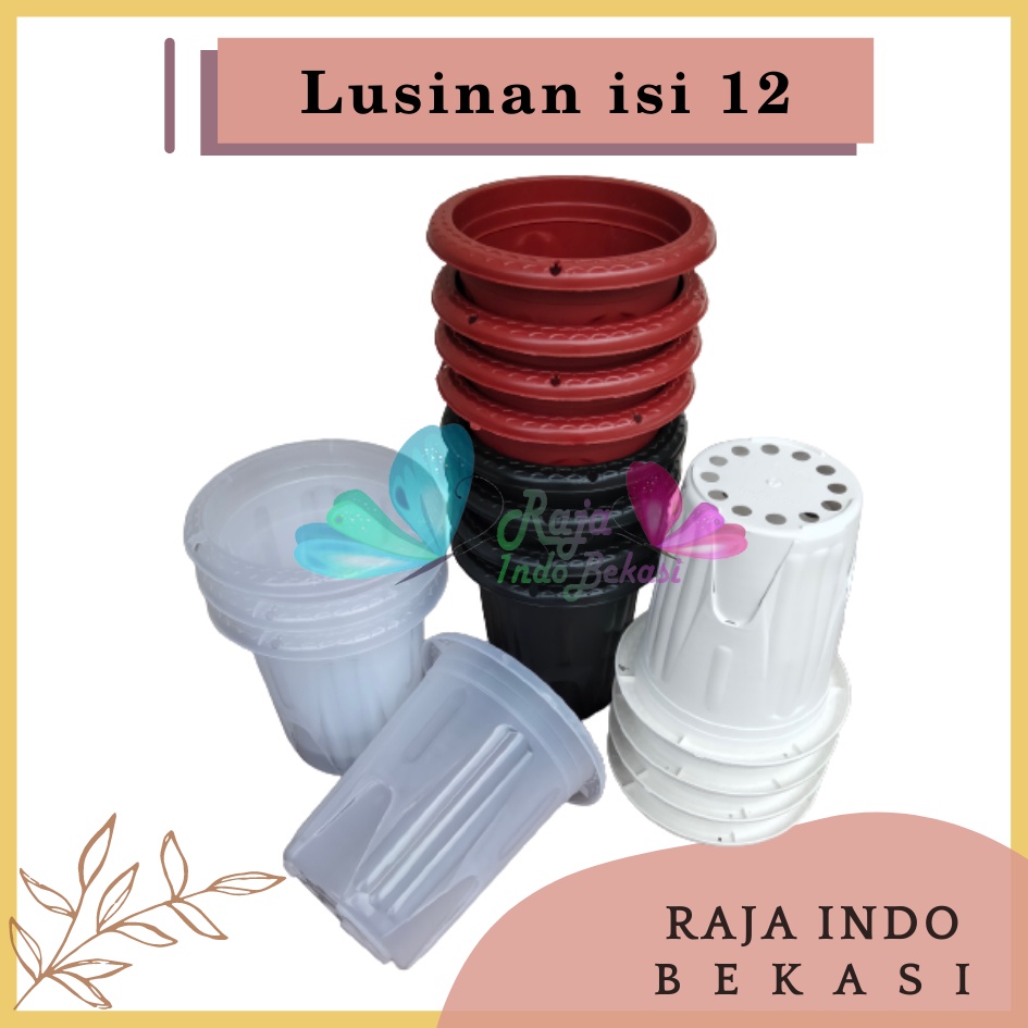 LUSINAN Isi 12 Pcs Pot Ge17 Golden Erna 17 Putih Hitam Transparan Bening Merah Bata pcs Pot Yogap 17 18 19 25 Pot Yogap Bening LUSINAN POT YOGAP MURAH