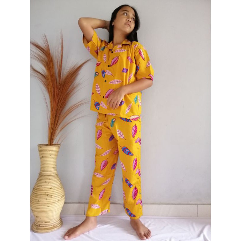 Set Pajamas Rayon Anak (4-11 th) / BALI SET / PIYAMA SET / RAYON SET / SET ANAK / PAJAMAS RAYON