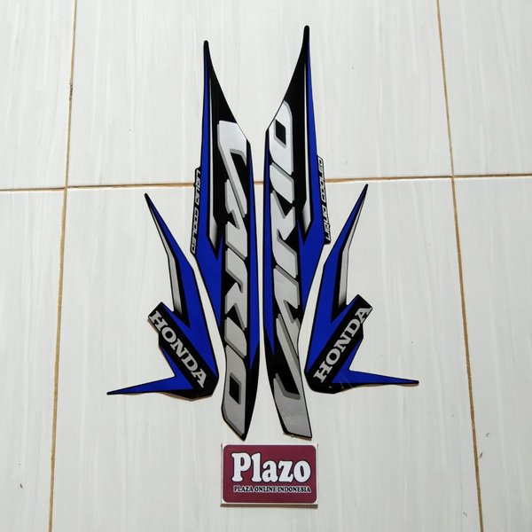Striping Stiker Honda Vario Techno 125 LED New 2020 Full Hitam-biru