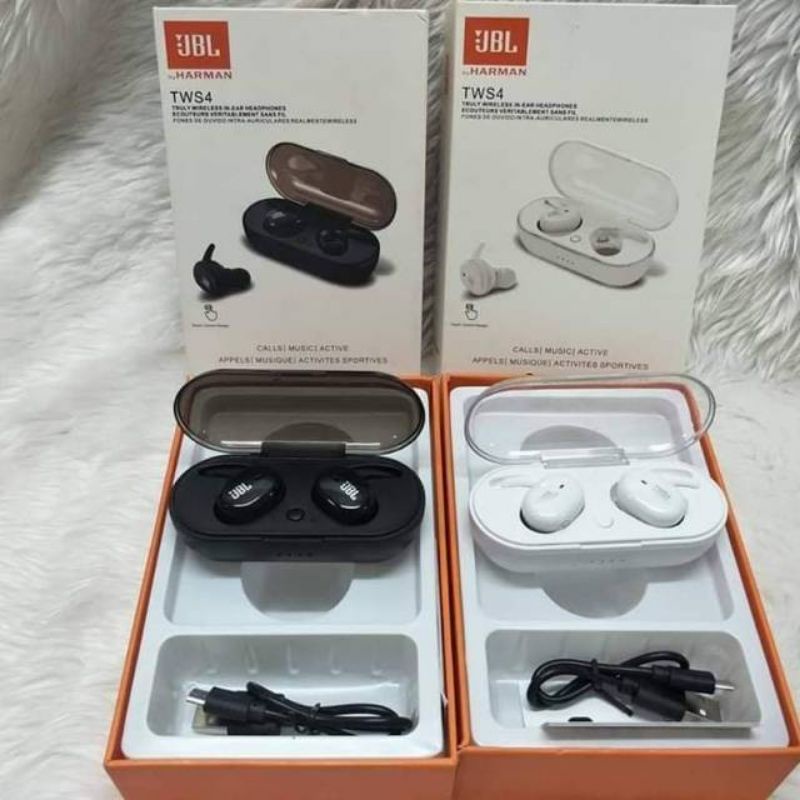 WIRELESS EARPHONE BLUETOOTH JBL TWS 4 STEREO BY HARMAN KARDON JBL TWS4