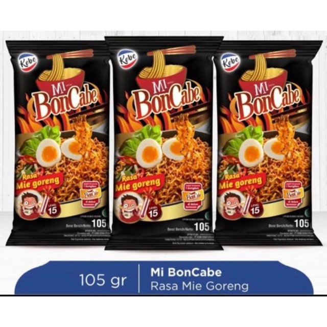 

READY STOCK Mi Boncabe( pesan lngsng krim)