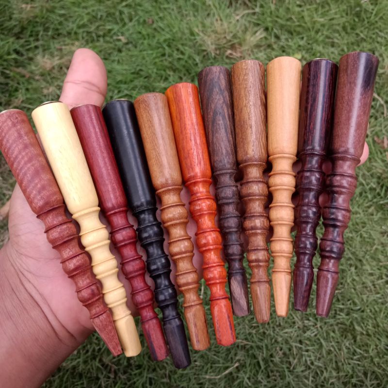 Once Pipa Motif Profil Panjang 12cm, Varian 11 Kayu Langka Nusantara