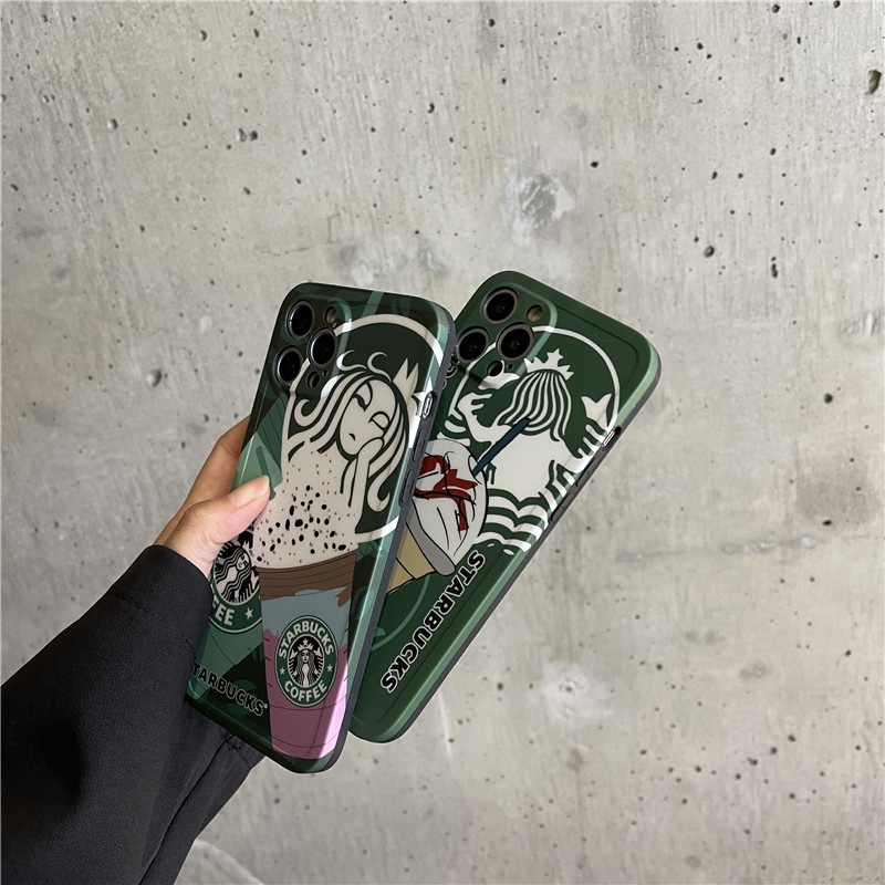 Soft Case Bahan Tpu Desain Starbucks Untuk Iphone 7 8 Plus 12 11 8 X Xr Xs Max 13 11pro 12 Pro Max Se 2020